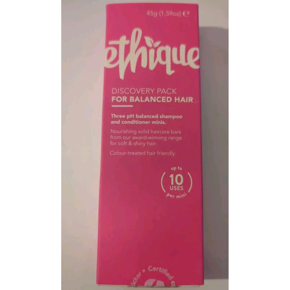 Ethique Discovery Pack Balanced Hair‎ 3 Mini Bars: Shampoo And Conditioner Minis
